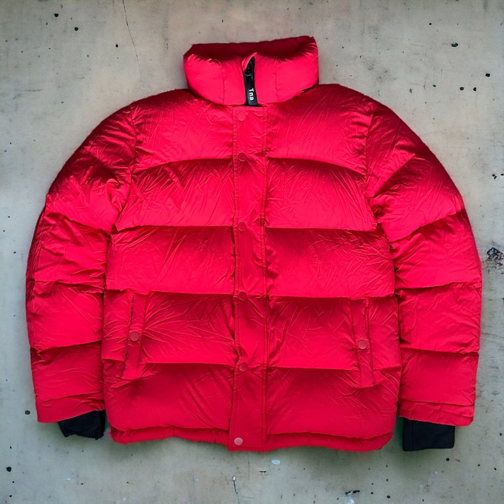 Aritzia TNA Red Super Puff Jacket